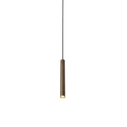 Moderne Pendelleuchte Dunkelbronze für 1-phasiges Schienensystem - Slimline Keno