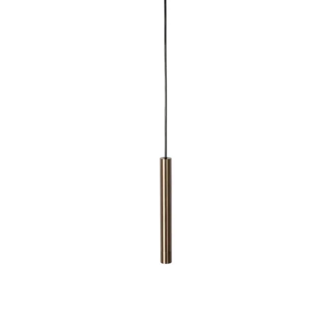 Moderne Pendelleuchte Dunkelbronze für 1-phasiges Schienensystem - Slimline Keno