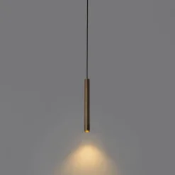 Moderne Pendelleuchte Dunkelbronze für 1-phasiges Schienensystem - Slimline Keno