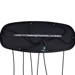 Moderne Pendelleuchte Schwarz mit Rauchglas 6-flammig - Duplantis