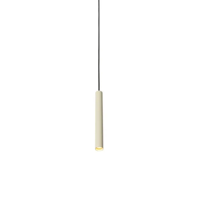 Moderne Pendelleuchte Schwarz und Beige für 1-phasiges Schienensystem - Slimline Keno