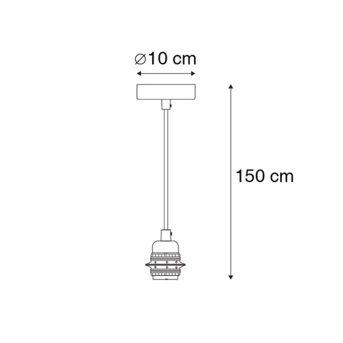 Moderne Pendelleuchte Schwarz Dimmbar - Cava Luxe 1