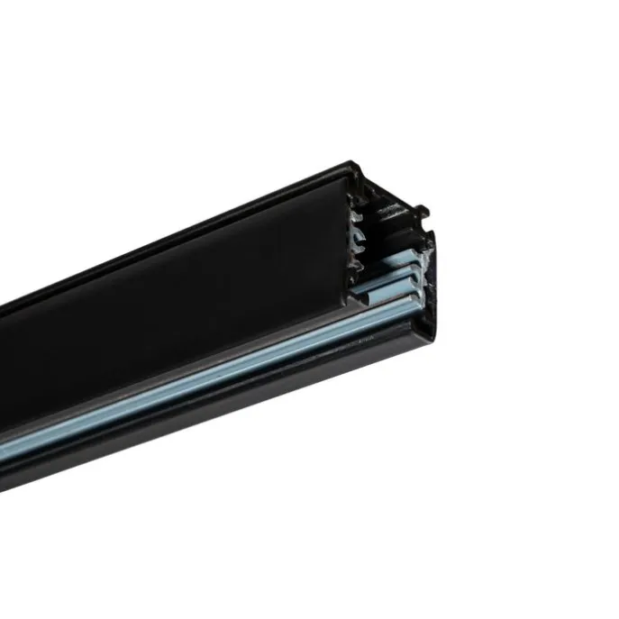 Moderne 3-Phasen-Schiene schwarz 100cm - 3-Phasen