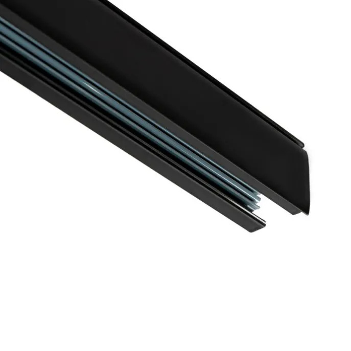 Moderne 3-Phasen-Schiene schwarz 100cm - 3-Phasen