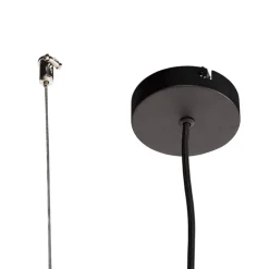 Moderne rechteckige Hängelampe schwarz 5-Licht - Cage