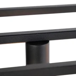 Moderne rechteckige Hängelampe schwarz 5-Licht - Cage