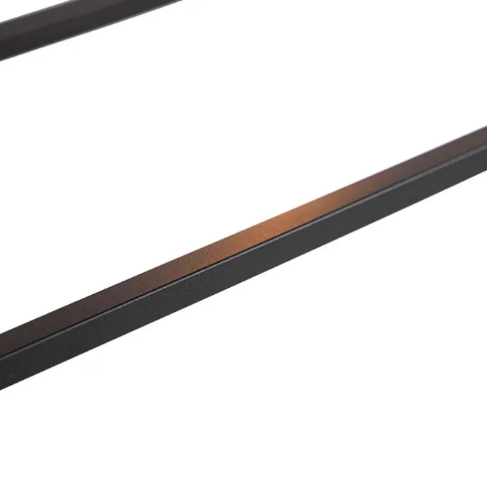 Moderne rechteckige Hängelampe schwarz 5-Licht - Cage