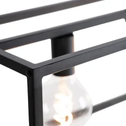 Moderne rechteckige Hängelampe schwarz 5-Licht - Cage