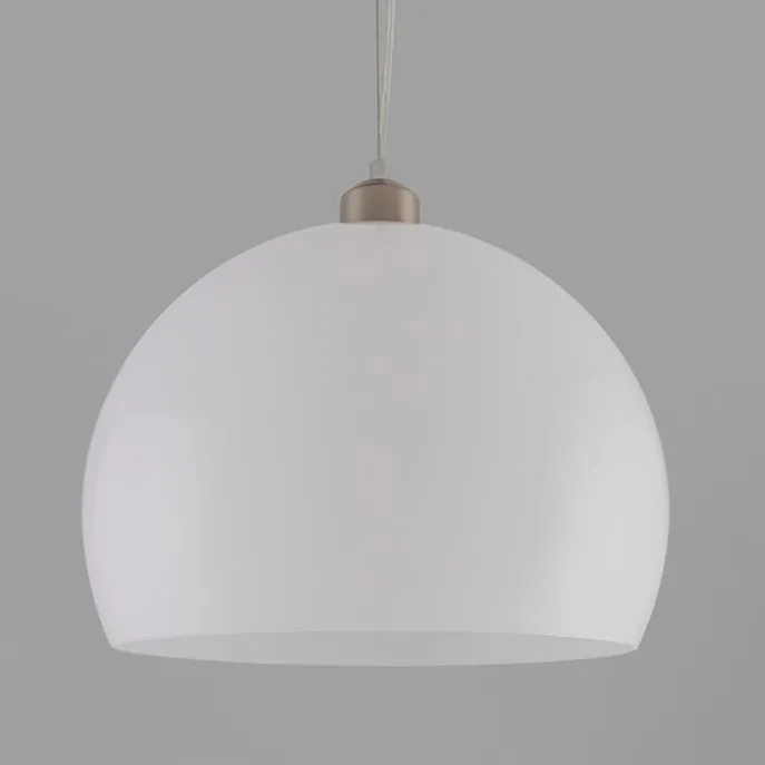 Moderne runde Hängelampe opalweiß - Globe