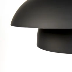 Moderne runde Pendelleuchte schwarz mit weiß 3 - Schichten - Titus