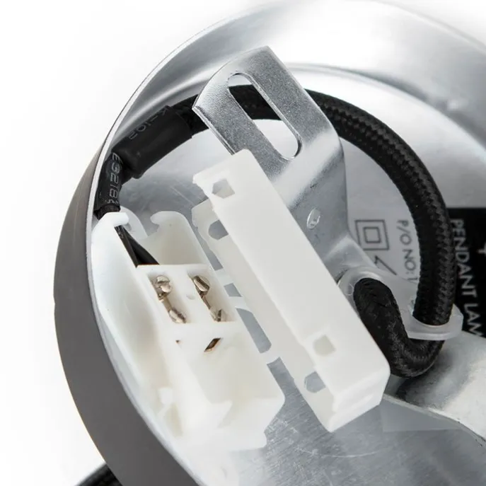 Moderne runde Pendelleuchte schwarz mit weiß 3 - Schichten - Titus