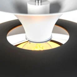 Moderne runde Pendelleuchte schwarz mit weiß 3 - Schichten - Titus