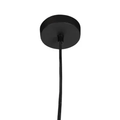 Moderne runde Pendelleuchte schwarz mit Gold 3-Lagen - Titus