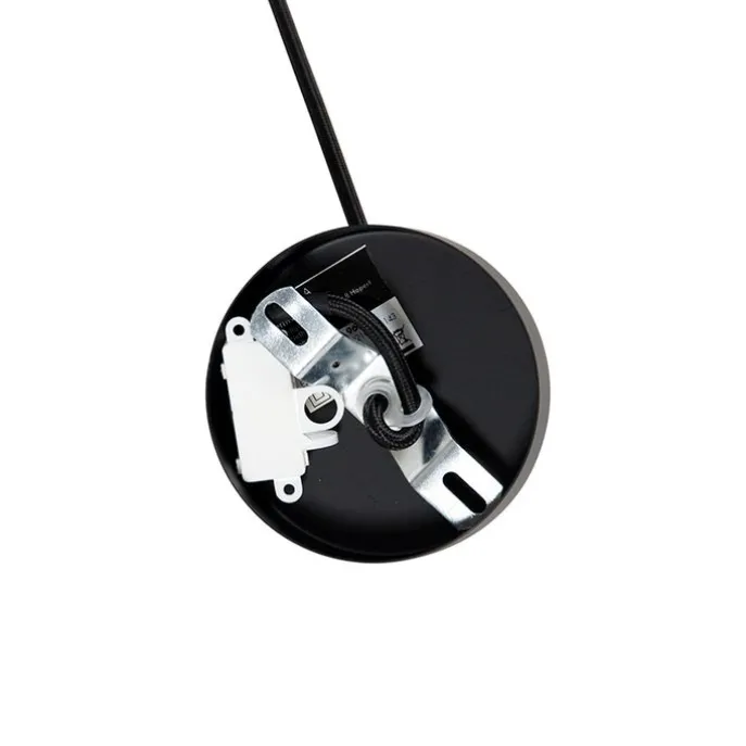 Moderne runde Pendelleuchte schwarz mit Gold 3-Lagen - Titus