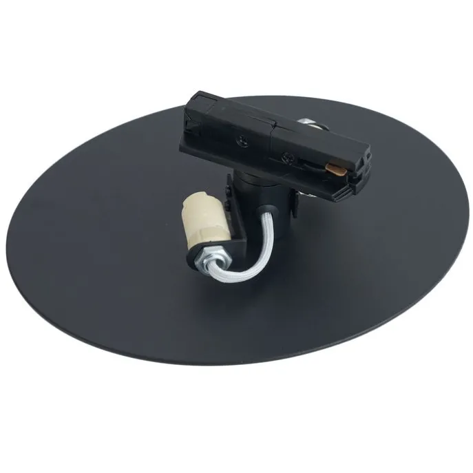 Moderne schwarze Deckenleuchte für 1-Phasen-Schienensystem 2-flammig - Iconic Pulley