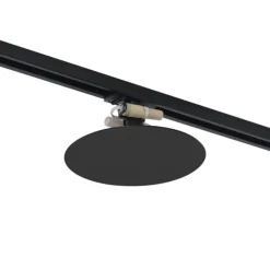 Moderne schwarze Deckenleuchte für 1-Phasen-Schienensystem 2-flammig - Iconic Pulley