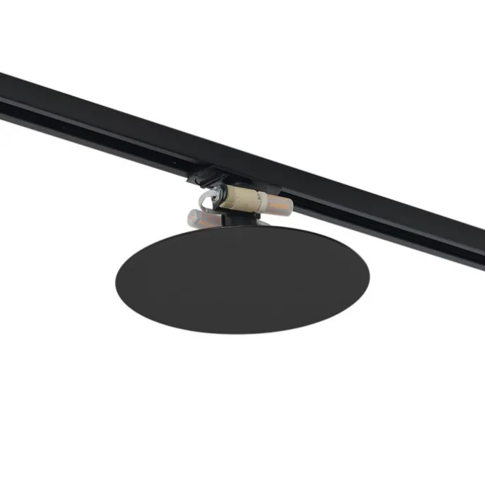 Moderne schwarze Deckenleuchte für 1-Phasen-Schienensystem 2-flammig - Iconic Pulley