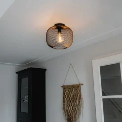Moderne schwarze Deckenleuchte - Bliss Mesh