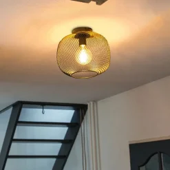 Moderne schwarze Deckenleuchte - Bliss Mesh