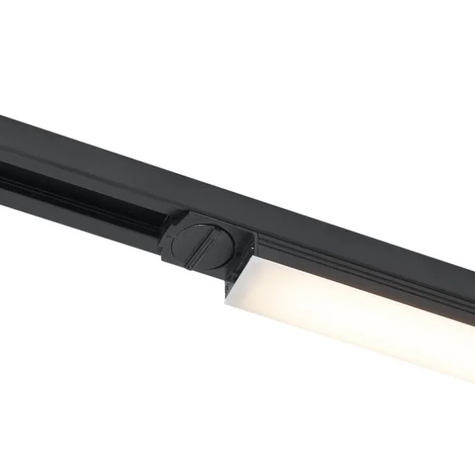 Moderne schwarze Deckenleuchte für 1-Phasen-Schienensystem 15W 1180 lm 2700-3800K - Iconic Tsiri