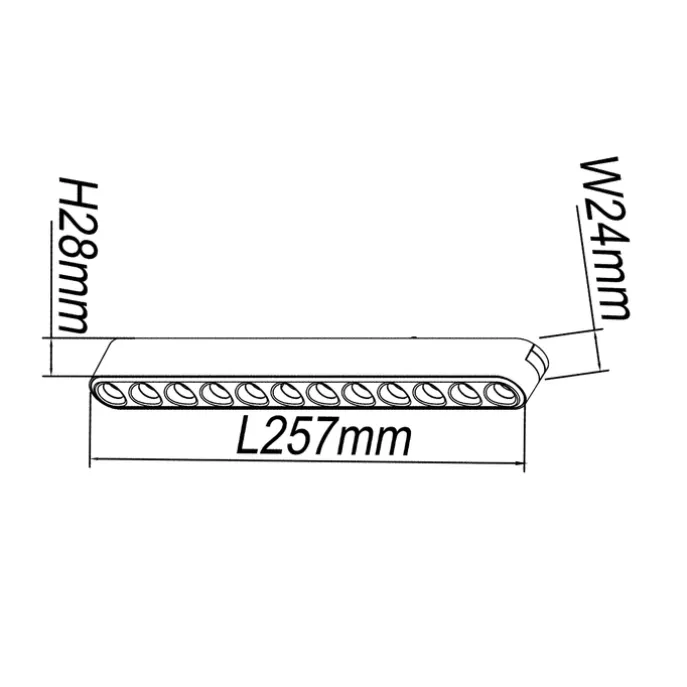 Moderne schwarze Deckenleuchte für Schienensystem 1-phasig 12W 3000K - Magnetic Puntua