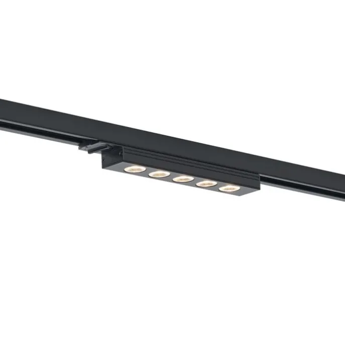 Moderne schwarze Deckenleuchte für 1-Phasen-Schienensystem 5W 370 lm 3000K - Iconic Tsiri