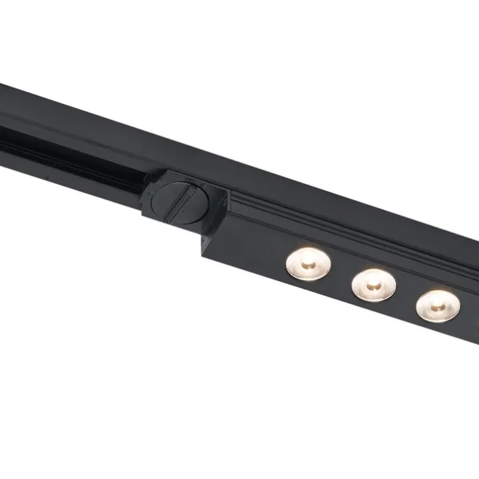Moderne schwarze Deckenleuchte für 1-Phasen-Schienensystem 5W 370 lm 3000K - Iconic Tsiri
