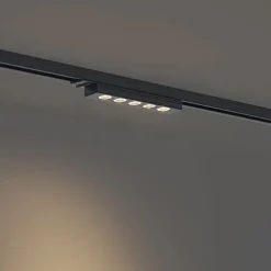 Moderne schwarze Deckenleuchte für 1-Phasen-Schienensystem 5W 370 lm 3000K - Iconic Tsiri