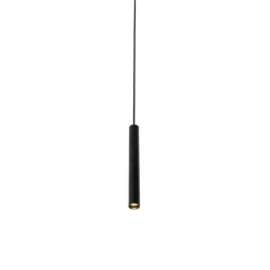 Moderne schwarze Pendelleuchte für 1-phasiges Schienensystem - Slimline Keno