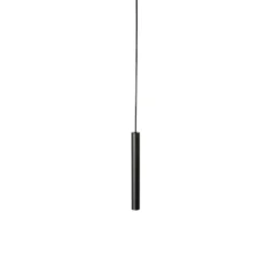 Moderne schwarze Pendelleuchte für 1-phasiges Schienensystem - Slimline Keno