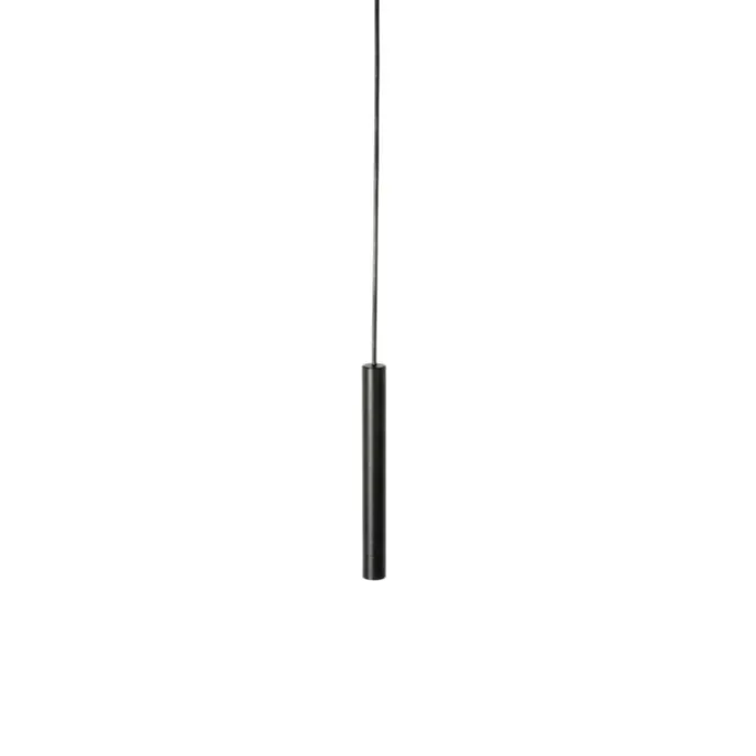 Moderne schwarze Pendelleuchte für 1-phasiges Schienensystem - Slimline Keno
