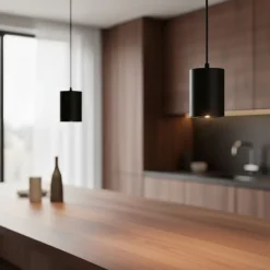 Moderne schwarze Pendelleuchte für 1-Phasen-Schienensystem GU10 70mm - Iconic Holt