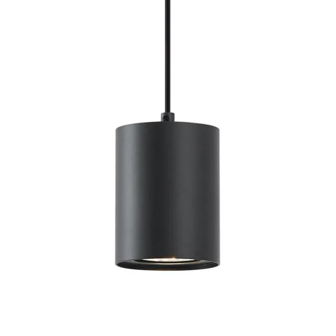 Moderne schwarze Pendelleuchte für 1-Phasen-Schienensystem GU10 70mm - Iconic Holt