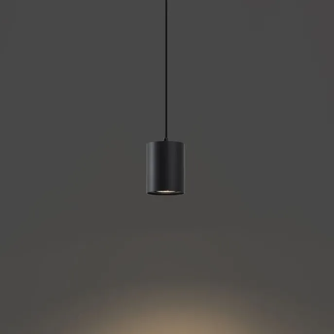 Moderne schwarze Pendelleuchte für 1-Phasen-Schienensystem GU10 70mm - Iconic Holt