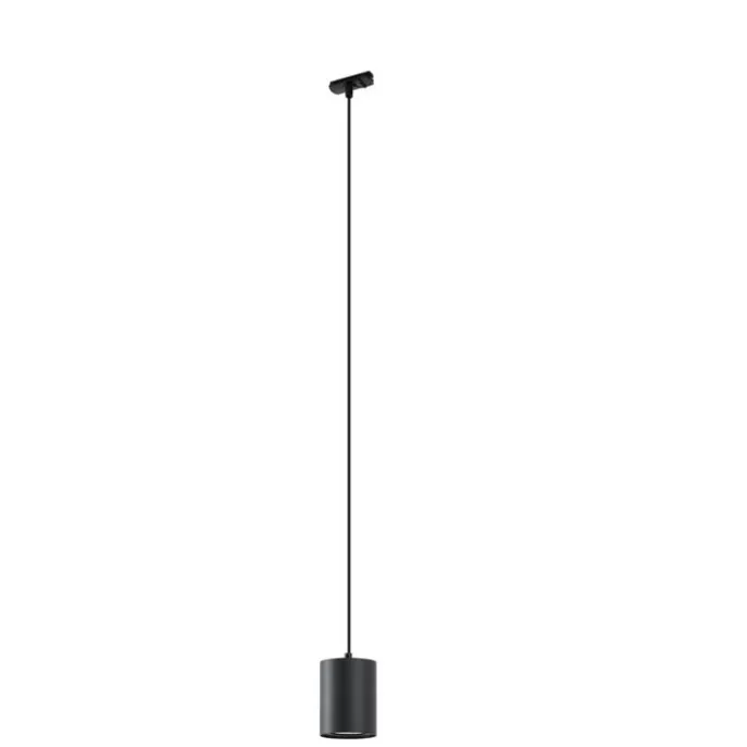 Moderne schwarze Pendelleuchte für 1-Phasen-Schienensystem GU10 70mm - Iconic Holt