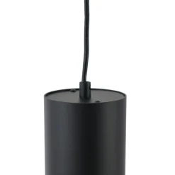 Moderne schwarze Pendelleuchte für 1-Phasen-Schienensystem GU10 70mm - Iconic Holt