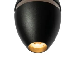 Moderne schwarze Pendelleuchte für 1-Phasen-Schienensystem inkl. LED - Magnetic Eggy