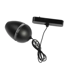 Moderne schwarze Pendelleuchte für 1-Phasen-Schienensystem inkl. LED - Magnetic Eggy