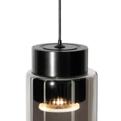 Moderne schwarze Pendelleuchte für Schienensystem 1-phasig inkl. LED - Magnetic Vance