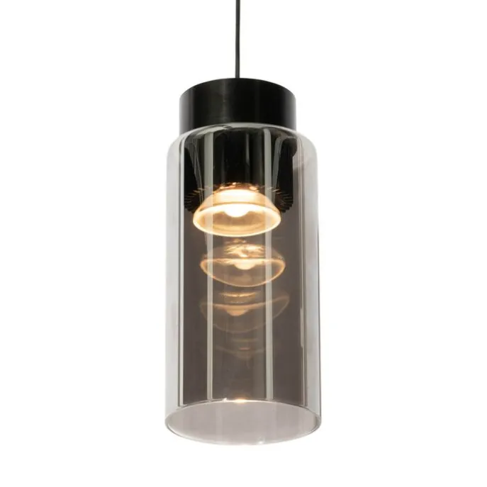 Moderne schwarze Pendelleuchte für Schienensystem 1-phasig inkl. LED - Magnetic Vance