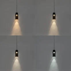 Moderne schwarze Pendelleuchte für Schienensystem 1-phasig inkl. LED - Magnetic Vance