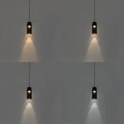 Moderne schwarze Pendelleuchte für Schienensystem 1-phasig inkl. LED - Magnetic Vance