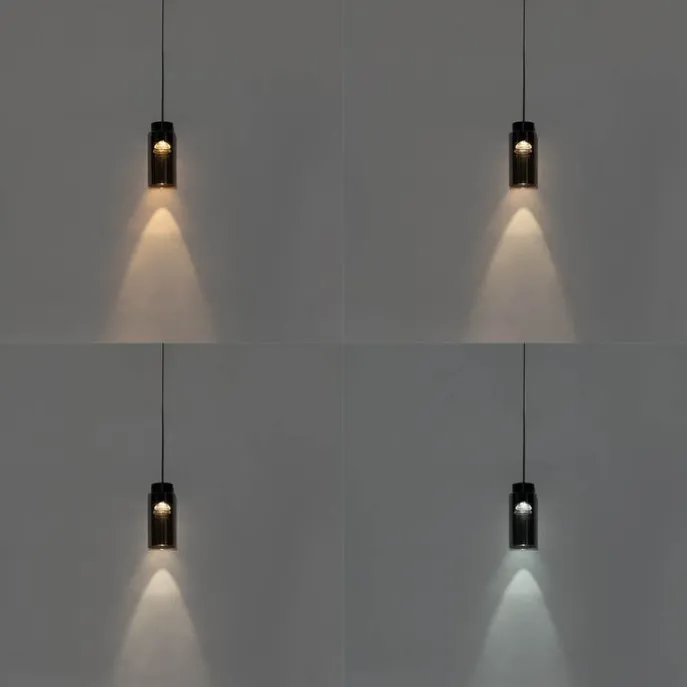 Moderne schwarze Pendelleuchte für Schienensystem 1-phasig inkl. LED - Magnetic Vance