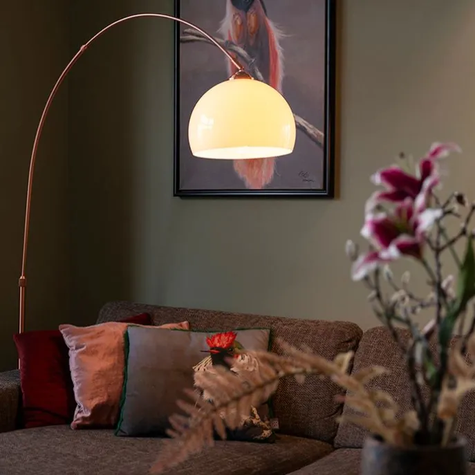 Moderne Smart Arc Lampe Kupfer inkl. A60 Wifi - Arc Basic