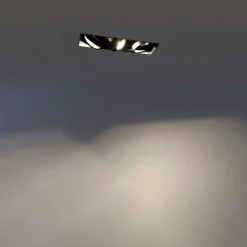 Moderne Smart Einbau Spot schwarz trimmlos inkl. 3 GU10 Wifi - Oneon 3