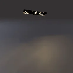 Moderne Smart Einbau Spot schwarz trimmlos inkl. 3 GU10 Wifi - Oneon 3