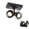 Moderne Spot schwarz 2-Licht - Master 50
