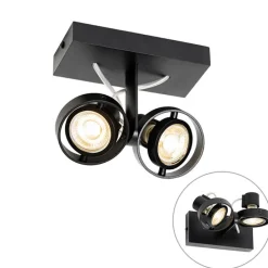Moderne Spot schwarz 2-Licht - Master 50