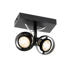 Moderne Spot schwarz 2-Licht - Master 50