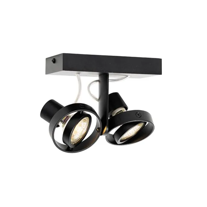 Moderne Spot schwarz 2-Licht - Master 50